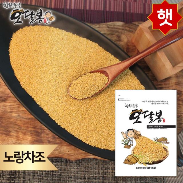 힘찬농부오달봉 2019년 햇 노랑차조 노란차조 국내산 1개 1kg