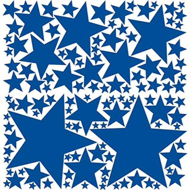 극장 장식 119 분리형 벽 스티커 로얄 블루 박탈 (Large Royal Blue), Large, Royal Blue