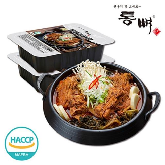 통뼈감자탕 부산 20년 전통의 맛 그대로 감자탕 4팩 4KG, 보통맛 2팩/칼칼한맛 2팩