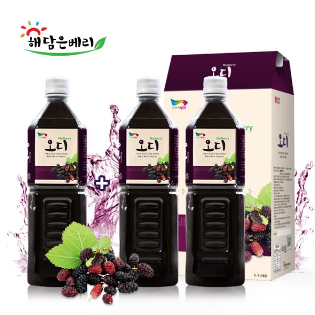 해담은베리 오디100%착즙원액 3병 1000ml