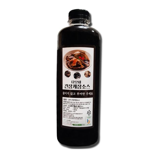 일촌 다오네 간장게장소스950ml부어만 주면 되는 간편한 국산소스, 1개, 950ml