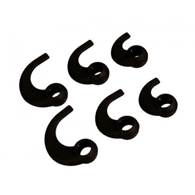 상대편 기어 BudLoks 이어폰 스포츠 그립 귀 내부와 오관 용 이어폰 용 블랙