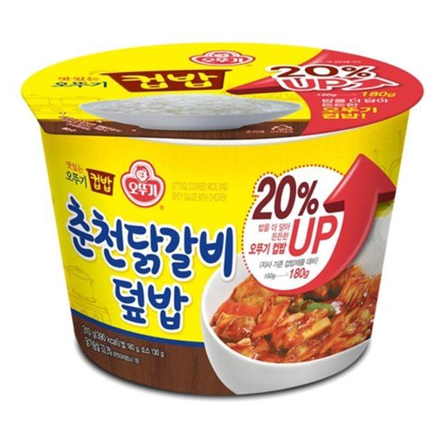 오뚜기 컵밥 춘천 닭갈비 덮밥 310g x 12개간편식 즉석밥 간편밥 간편아침식사 간편식사 혼밥, q본상품선택q