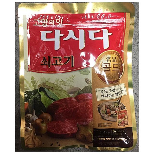 Food쇠고기 다시다 골드 백설 250g X4개 소고기 조미료 소고기다시다 쇠고기다시다 식재료 식자제fw3c64f6 1