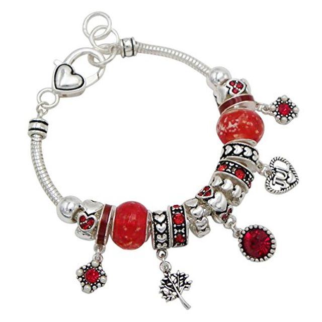 [해외]Rosemarie Collections 여성의 탄생월 Birthstone Bead Charm Bracelet