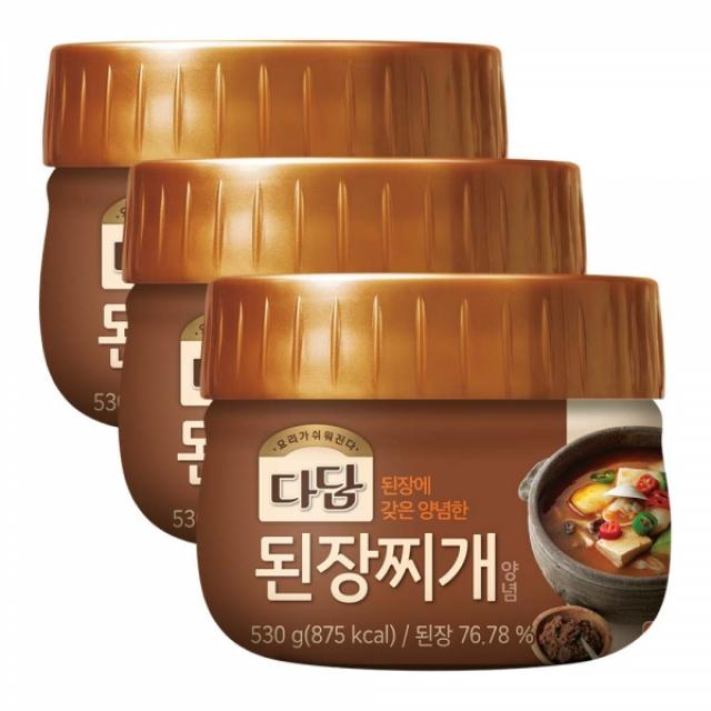 다담 된장찌개양념, 3개, 530g