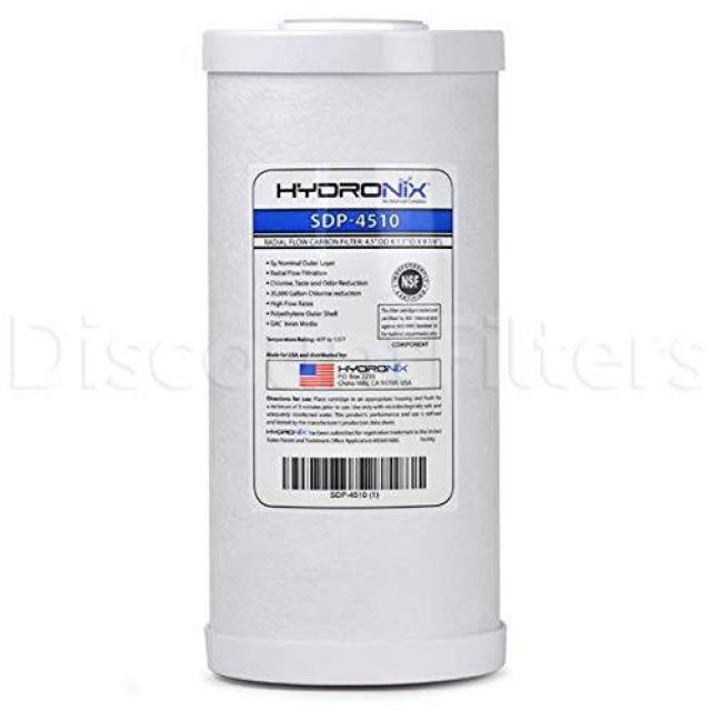 Hydronix SDP-4510 방사형 흐름 탄소 필터 - 25 마이크론 Hydronix SDP-451