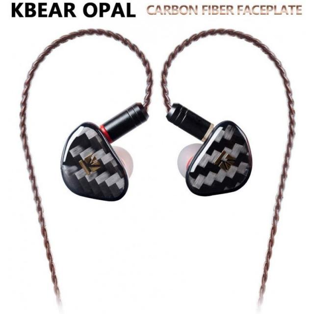 KB EAR OPAL 이어 버드 이어폰 1 다이나믹 드라이버 고역 개선 탄소 섬유 하우징 1DD 중화 이어폰 고음질