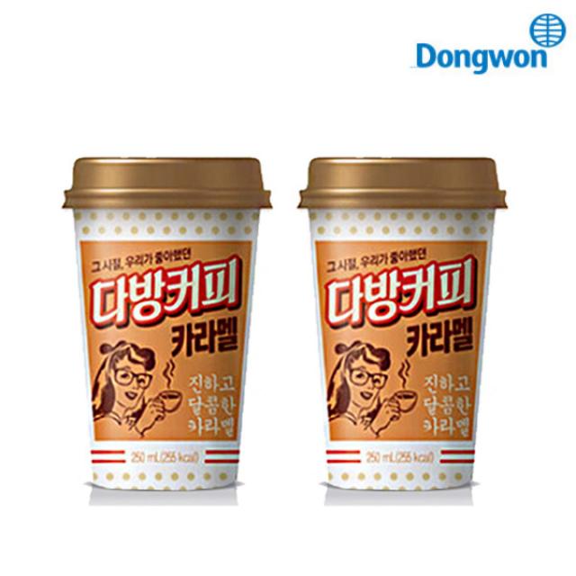 동원애프앤비 소와나무 다방커피 카라멜 250mlx24컵,컵커피 무배, 250ml