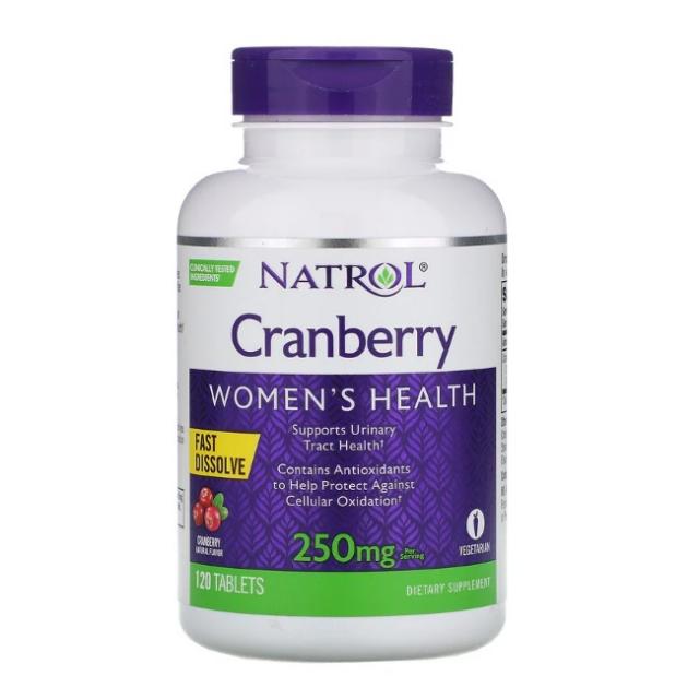 Natrol Cranberry 나트롤 크랜베리 우먼즈 헬스 250mg 120정X2개