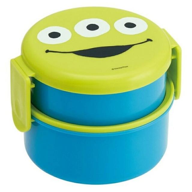 디즈니 장난감 이야기 주변 원 더 풀 1 라운드 런치 박스 2 단 외계인 입장, 1개, 상세설명참조 상품 문의는 상품 문의란에 적어주세요