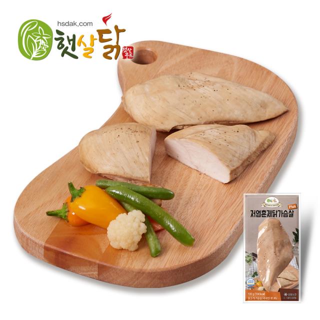 햇살닭 저염훈제 닭가슴살플러스 3kg(100gX30팩), 30팩