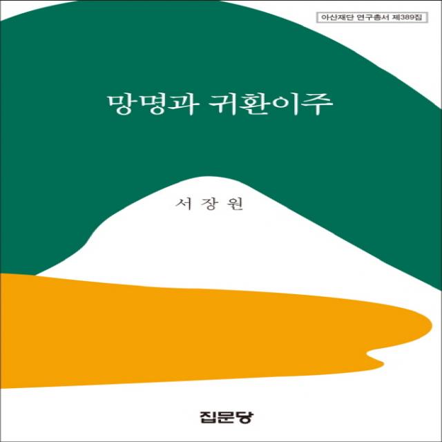 망명과 귀환이주, 집문당