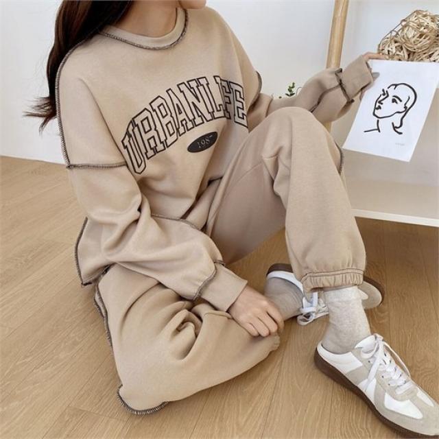 겟잇미마젤라 꾸안꾸 티셔츠 트레이닝 바지 SET