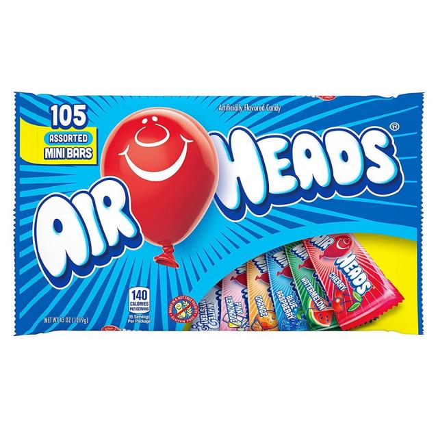 Airheads Halloween Candy Variety Bag 개별포장 할로윈 캔디 버라이어티백 8팩 오트밀 페인트 눈깔 금연 임산부간식 사탕, 1set