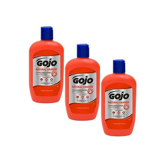 Gojo 957 Natural Orange Pumice Hand Cleaner - 14 oz. 3 Pack, One Size