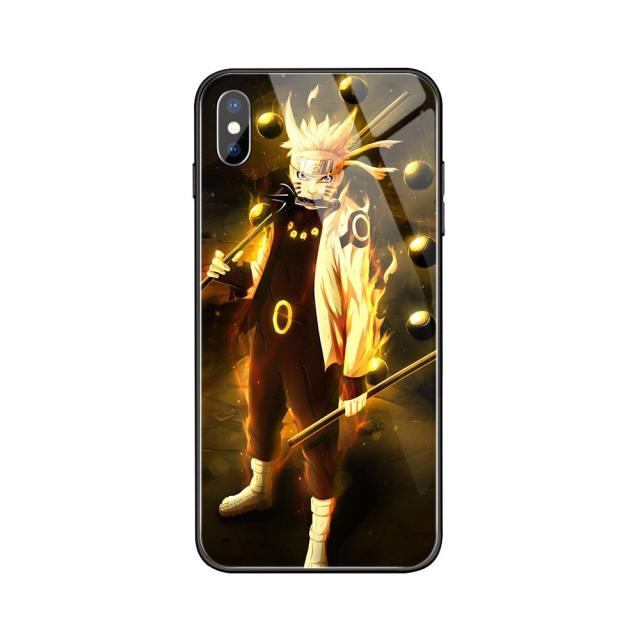 [웨이필] 나루토 LED 발광 아이폰 iPhone 케이스 빛나는 사스케 카카시 갤럭시 S10 휴대폰