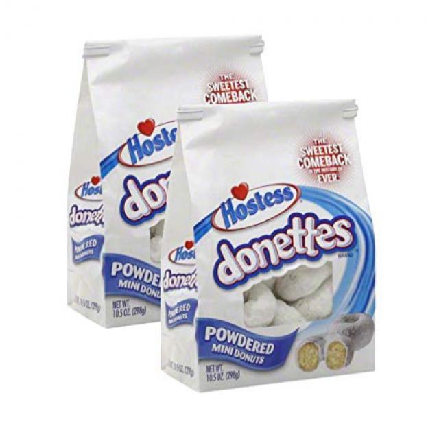 Hostess Donettes Mini Donuts (Pack of 2) (Powdered) 여주인 도네츠 미니 도너츠 (2 개 팩) (가루), 1