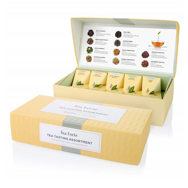 Tea Forte 티 테이스팅 어쏘트먼트 Tasting Assortment Box 10 Handcrafted Pyramid, 1팩