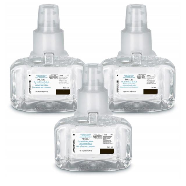 GOJO 고조 클리어 앤 마일드 홈 손세정제 무향 700ml 3팩