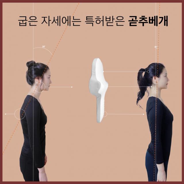 곧추베개 굽은자세에는 특허받은 일자목 경추베개 추천 거북목베개