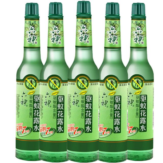 륙신 모기 화로수 박하향형 뇌각성 각성 모기 화로수 255ml *5병, 단일상품