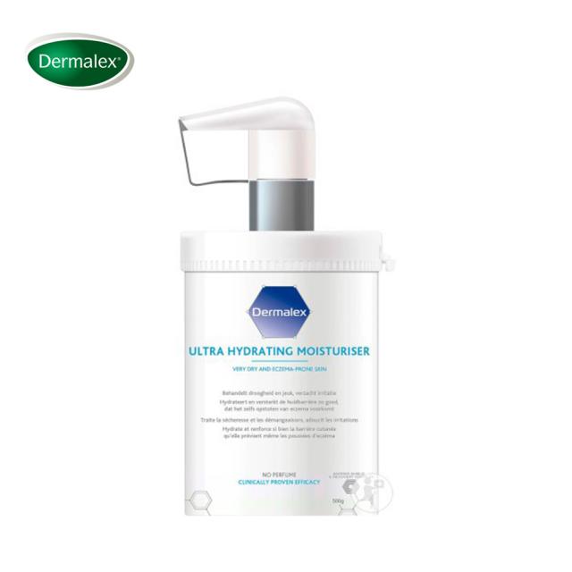 Dermalex 벨기에 더마렉스 울트라 하이드레이팅 모이스쳐 500ml 악건성피부 독일직배송 바디로션, 1개