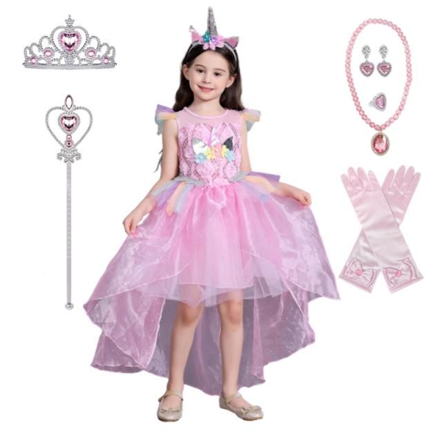 유니콘 공주드레스 핑크 (6종선물세트 증정)