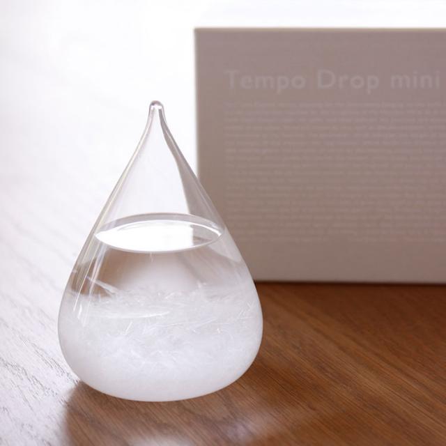 템포 드롭 미니 Tempo Drop mini【스톰 글라스 100percent 오브제 유리 장식물 계절 장식 결정 북유럽 물방울형 일기 예보 세련 모던 선물 남성 여성 결혼 축하 생