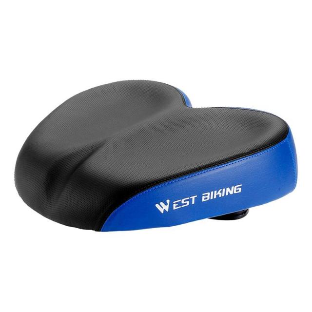 안락 자전거 안장 자전거 타기 자전거 좌석 내진성 교체 순환 부품 코 없음, 블랙 블루