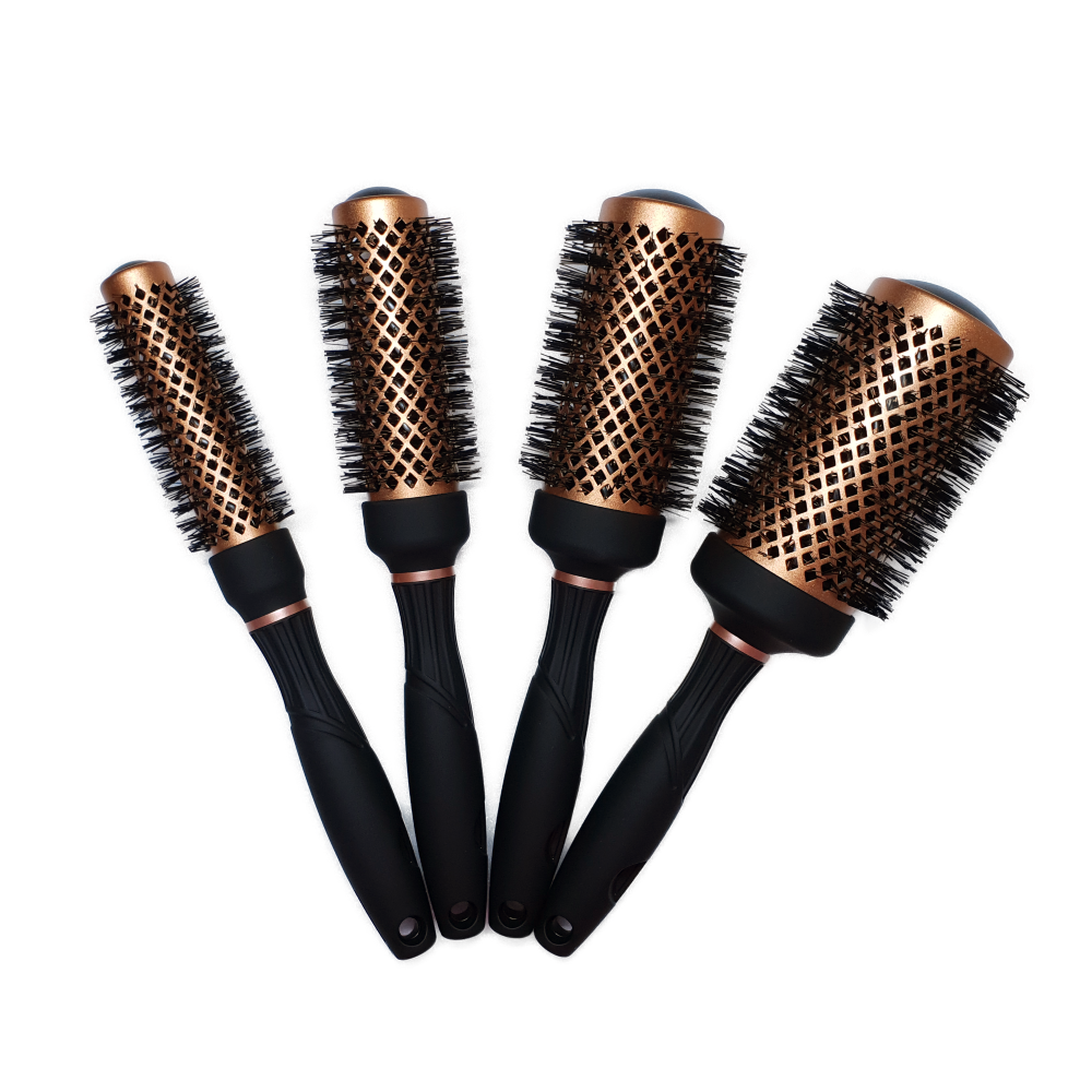 윤빗 대왕 롤빗 뿌리볼륨 드라이 롤빗 열판 헤어롤브러쉬 앞머리 세라믹 여신머리 컬링 빛, 4호