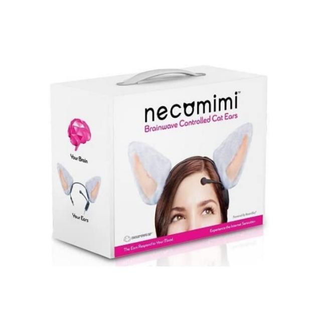 네코미미 헤드셋 뇌파센서 움직이는 고양이 귀 / Necomimi Brainwave Cat Ears, 화이트