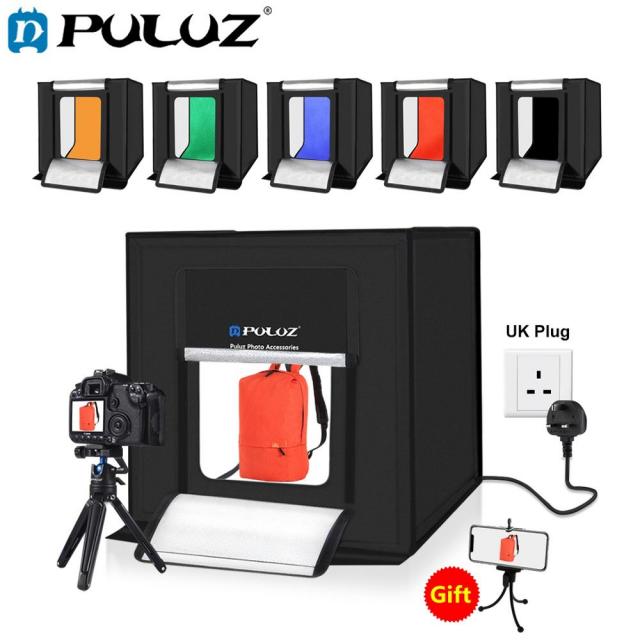 (무료배송)개인쇼핑몰 촬영스튜디오 Puluz 사진 스튜디오 60 cm 접이식 휴대용 2 화이트 라이트 포토 라이트 박스 스튜, 오류시 연락주세요