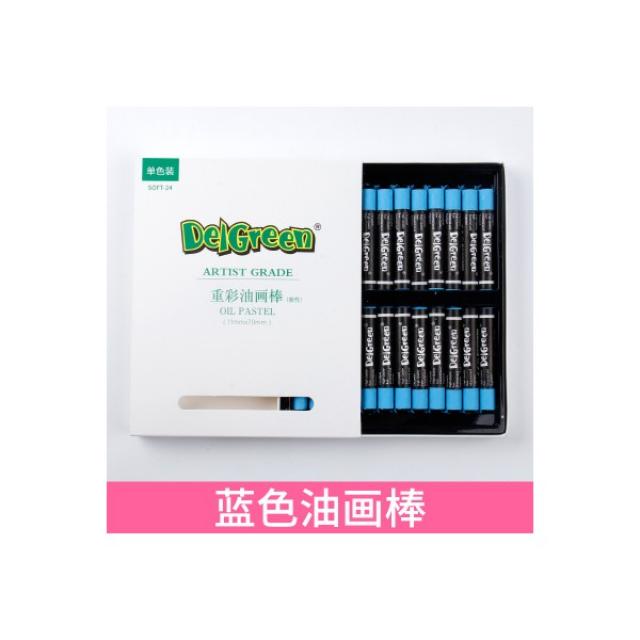 유화붓 겹쳐색칠하는 오일파스텔 24색 2세대 고급그레이 12단색 36색 60유성 연질 유화스틱 화이트, 파란색 24pcs / 상자