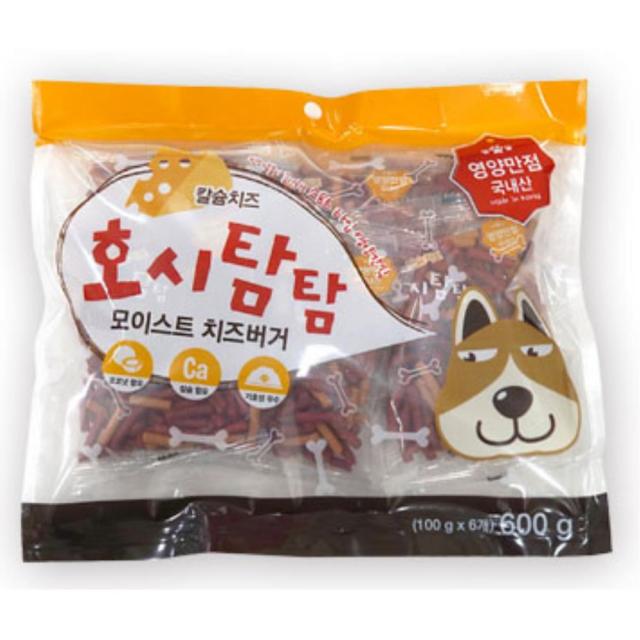 애견간식 저키 훈련간식 치즈버거 5개 도그 애완용 강아지