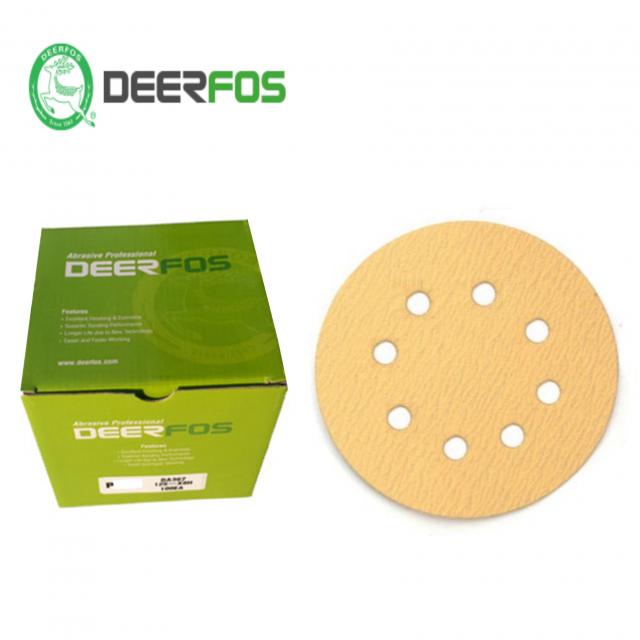 디어포스 DA367/ 5인치 8홀(100장) 원형사포 종이벨크로, 320번(100장)