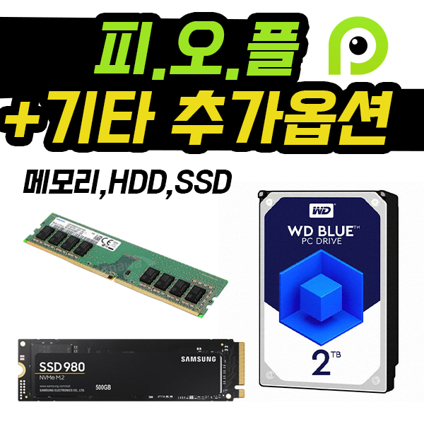 피오플 SSD 하드디스크 메모리 추가 구매, 램 16GB 추가, 하드 4TB 추가