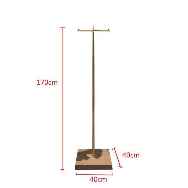 스탠드진열대 옷가게전시대 골드색 옷걸이 심플 진열 여성복 짐받이 스탠드식 조합 상점 전용옷걸이, T01-40x40x160똑바로걸기, C01-공식모델