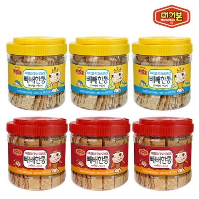 머거본 오븐에 구운 빼빼한통 120g 1+1+1, 선택/빼빼한통120g 오리지널 3통