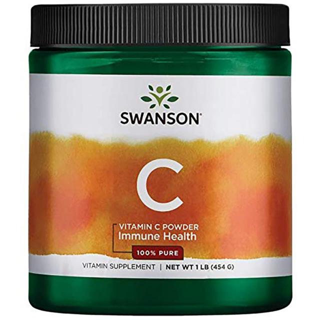 Swanson 100% Pure Vitamin C Powder 스완슨 퓨어 비타민C 파우더 1lb( 454g), 1개