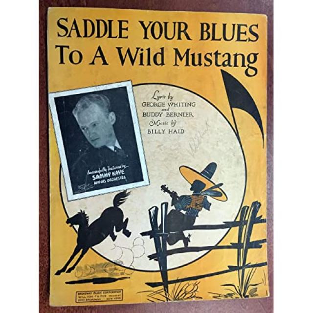 Sammy Kaye (사진)와 마찬가지로 블루스는 Billy Haid Sheet Music (Billy Haid Sheet Music) 1936과 우수한 상태를 갖춘 Wild Mu, 본상품, 본상품