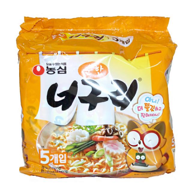 농심 순한 너구리 600g(120gX5개) 멀티팩 8개입 박스 식품 > 가공/즉석식품 면류/라면류 봉지라면, 1개