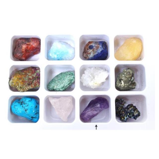 천연광물 과학교구 스톤 보석 12P 실험실