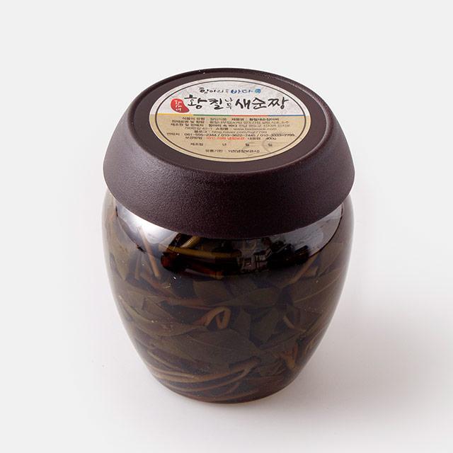 더착한가게 [항아리속바다] 완도 새순 장아찌, 800g, 1통