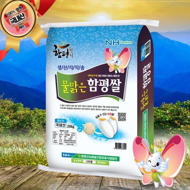 물맑은함평쌀 2019햅쌀 20kg 1ea