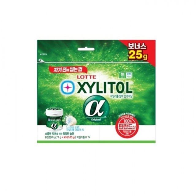 자일리톨 껌 알파 오리지날 리필 (73g + 25g) 24개, 석이네쿠팡 1