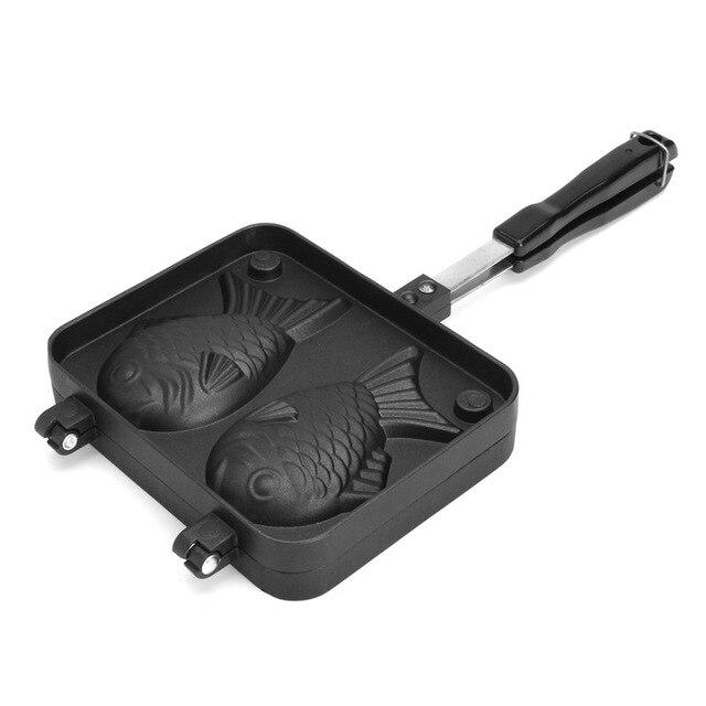 와플메이커 제조기2 금형 Taiyaki 물고기 모양의 와플 팬 메이커 비 스틱 Buscuit 케이크 베이킹 Bakeware, 01 A_04 스페인