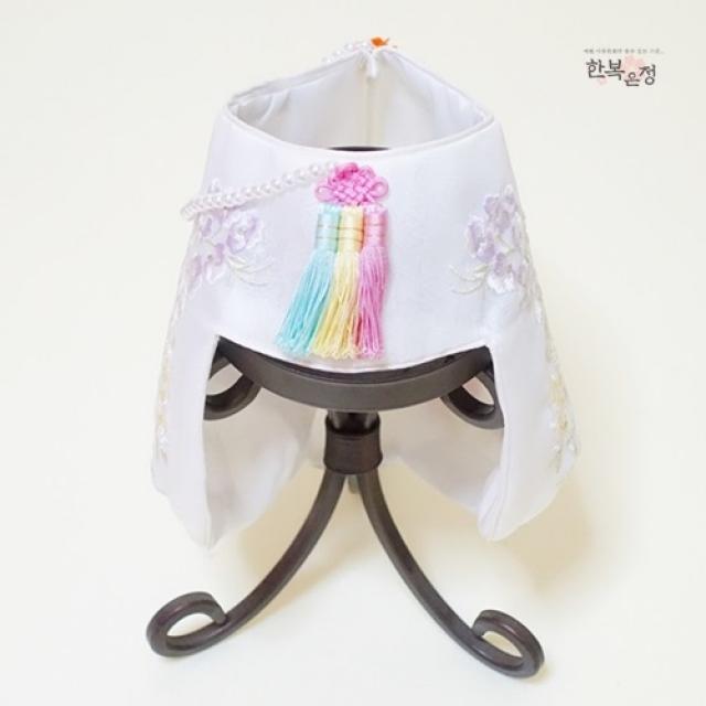 한복은정 여아 꽃마니 조바위(백일~10살) 돌.아기 유아 아동 초등 학생 유아동 애기 한복 모자 헤어 악세사리 장신구 소품