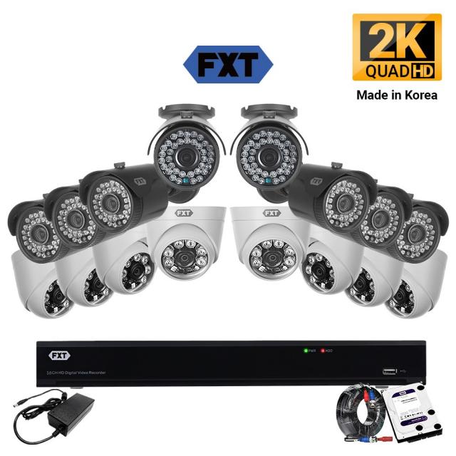 FXT-400만화소 mini 36Led CCTV 국산 카메라 세트, 08.16CH 실내8대 실외8대 풀세트