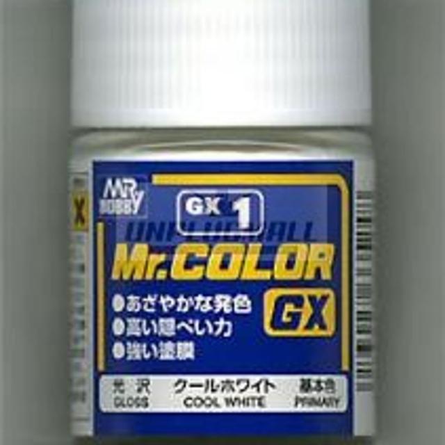 [624창고](MR.COLOR_GX001) COOL WHITE (4973028335248) 건담MG 건담프라모델 락카 도료 간담프라모델[포장훼손]+[반품불가], ★단일상품